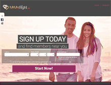 Tablet Screenshot of mrmrsright.net